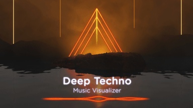 Deep Techno Music Visualizer