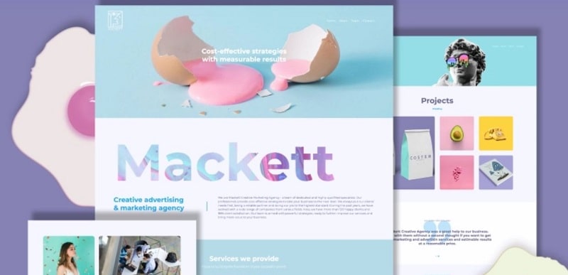 creative marketing agency website