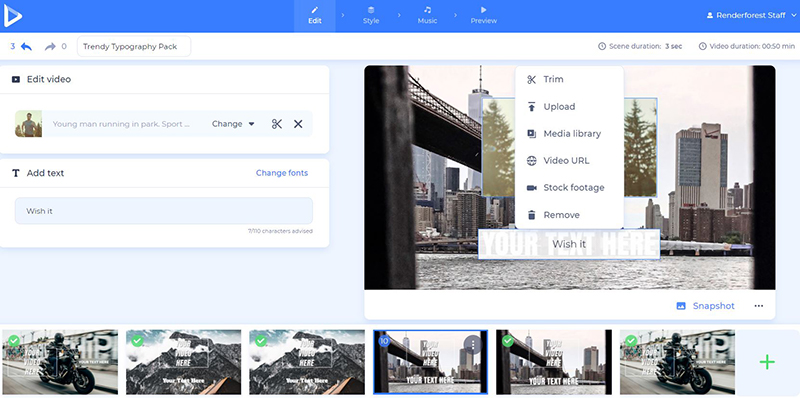 Motivational video tutorial - add video