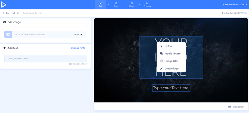 Make movie intro - logo intro