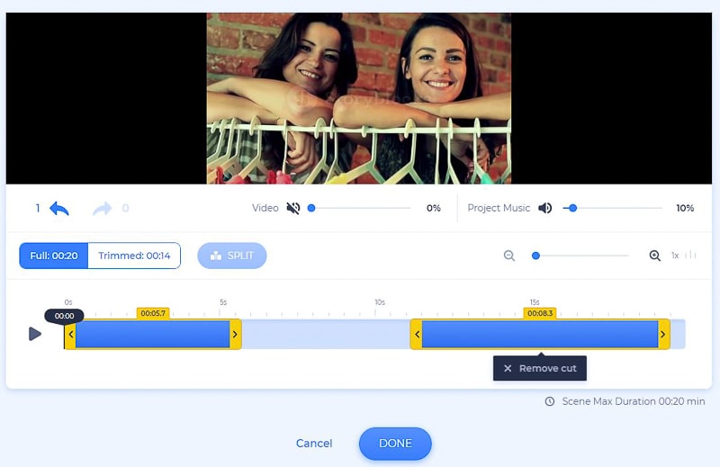 Instagram stories - trim video