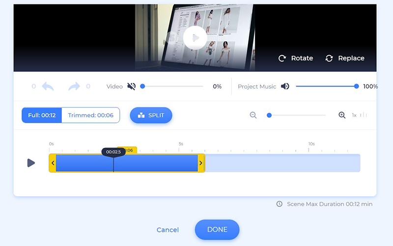 online shop promo - trim video