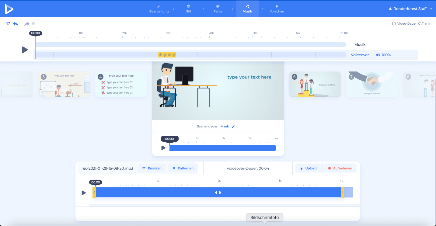Erklärvideo - Voiceover-Aufnahme
