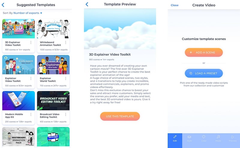 renderforest iphone app 3d explainer