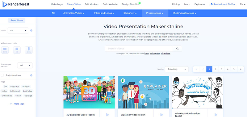Make Explainer Video - templates 