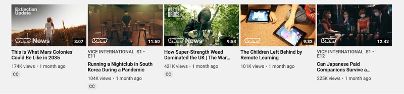 YouTube video title examples