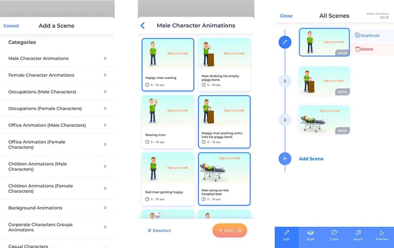 renderforest iphone app edit scenes