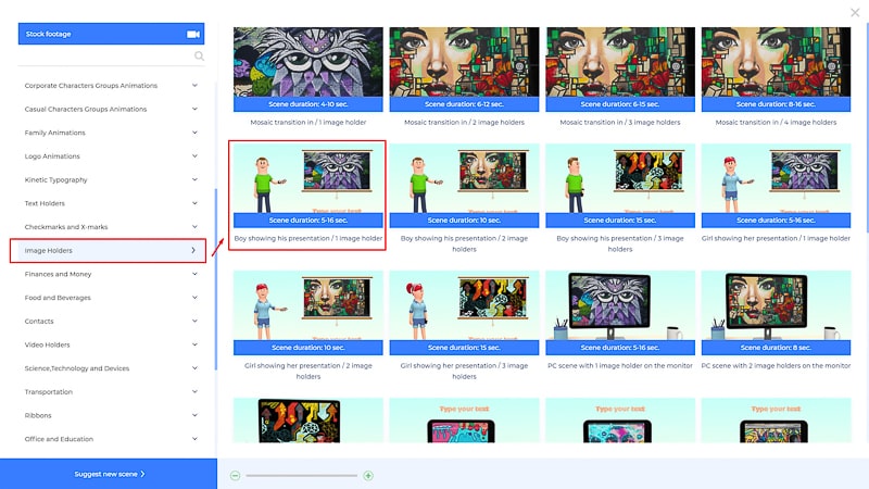 make changes and preview the scenes
