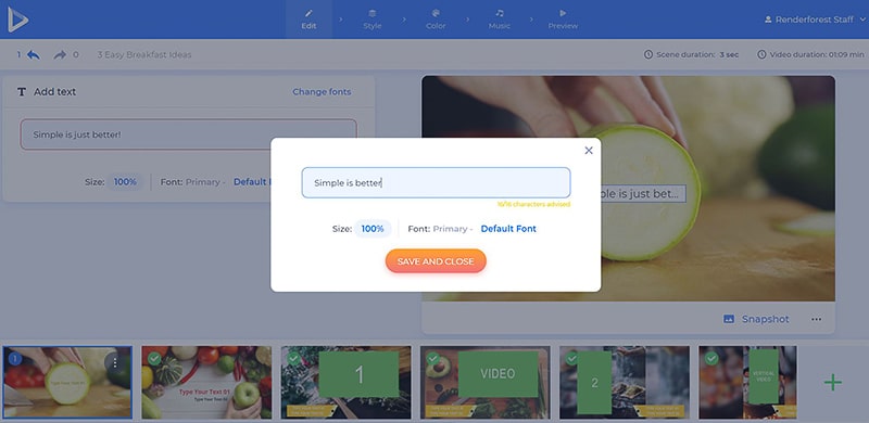 Tasty Recipe Videos - add text