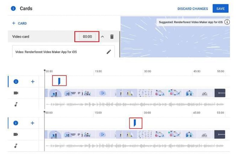 youtube video card location