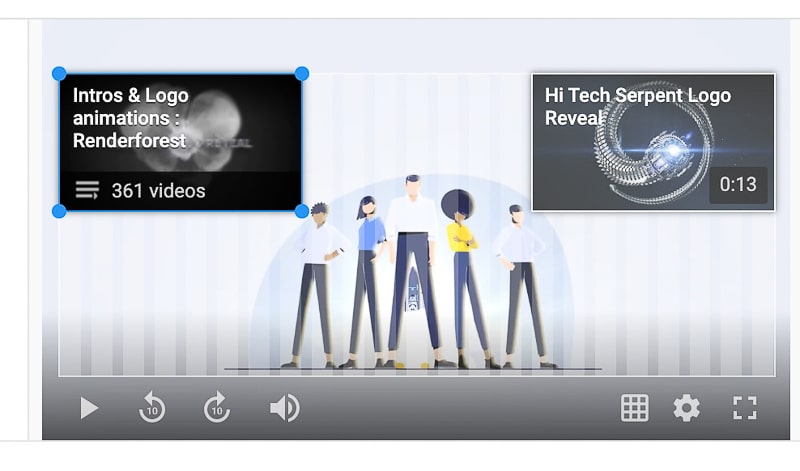youtube end screen templates