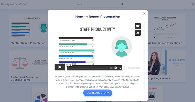 Monthly Video Report - preset