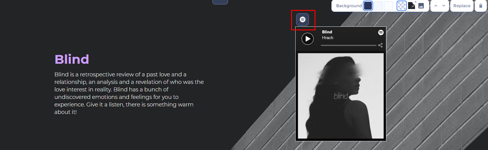 make website with renderforest blind