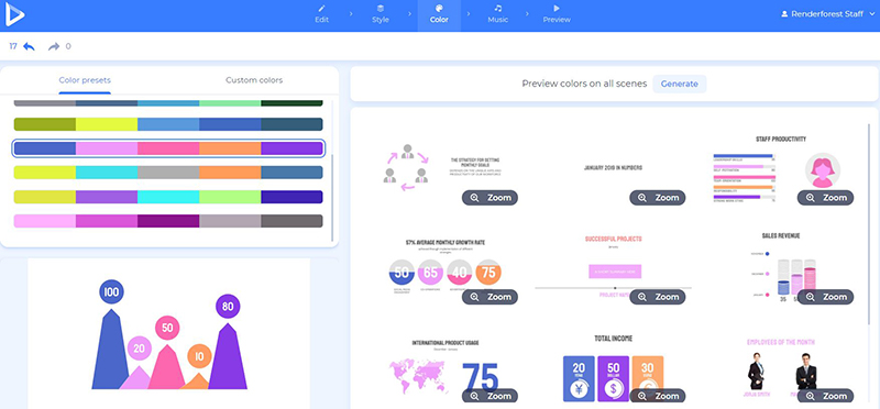 Monthly Video Report - color