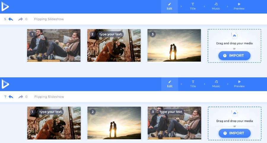 make slideshow adjust scene order