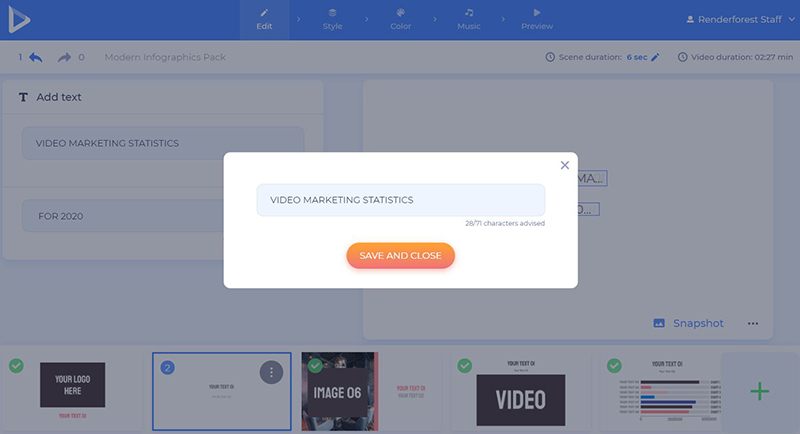 Research Summary Video - add text