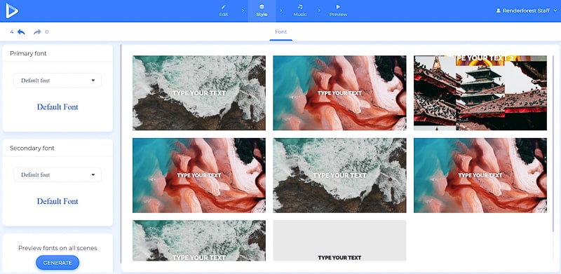 make slideshow edit style