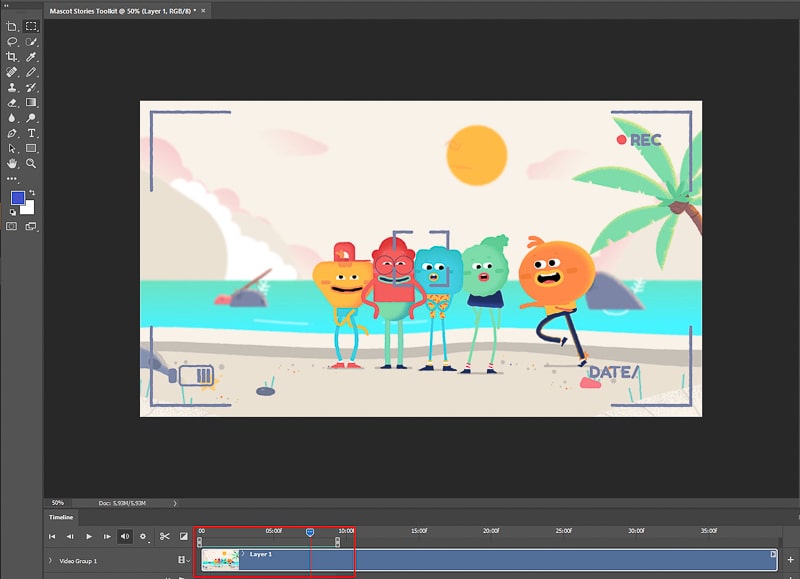 gif à partir d'une vidéo sur photoshop