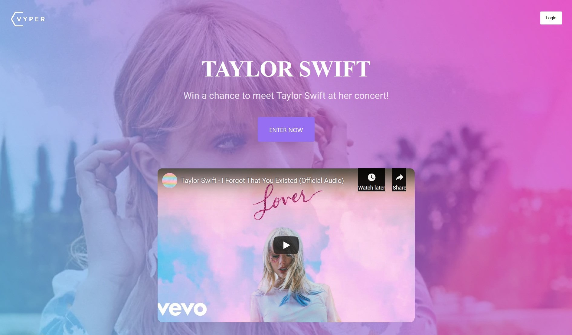 Taylor swift concert giveaway