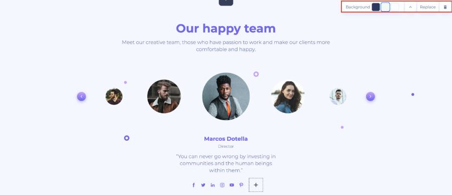 make website with renderforest team