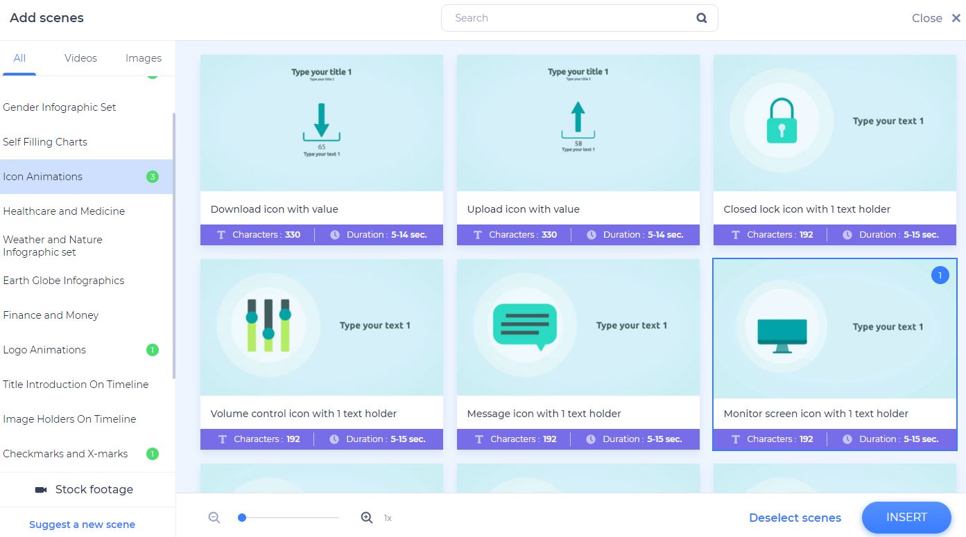 infographic videos - choose icons