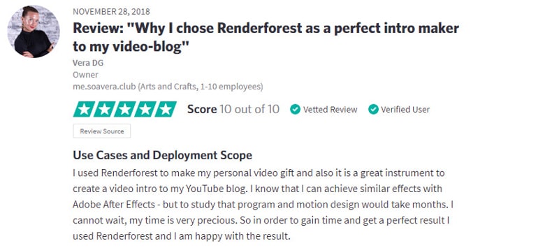 Renderforest reviews