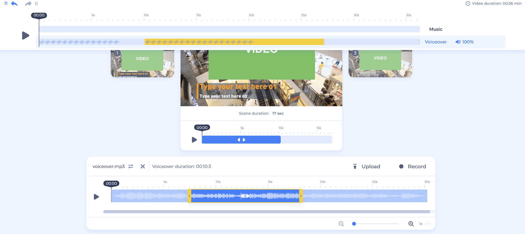 sync voiceover video scenes