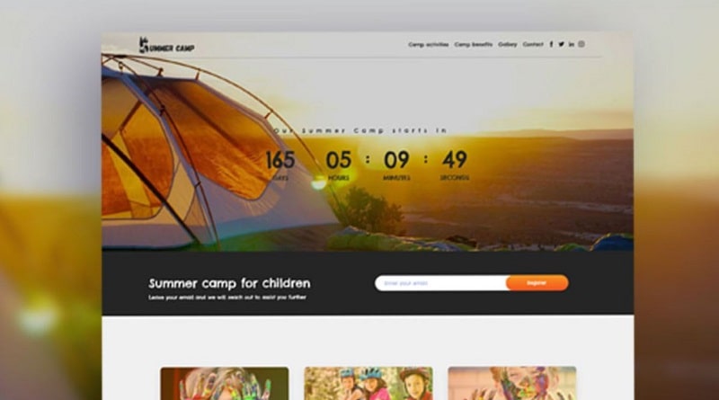Summer Camp website template