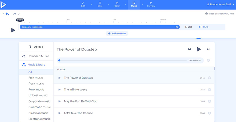 Monthly Video Report - music
