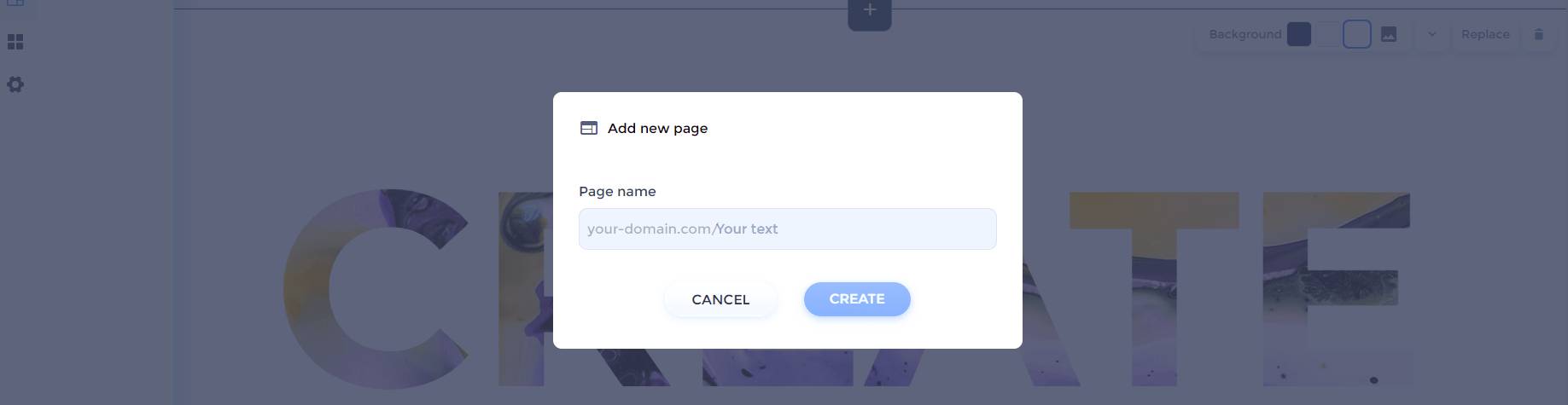make website with renderforest add page