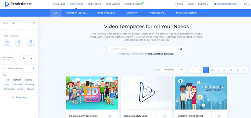 Research Summary Video - templates