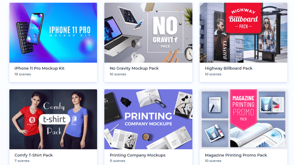 Renderforest mockup templates