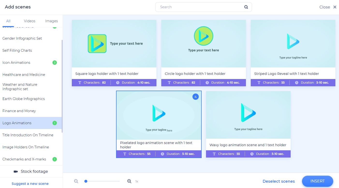 infographic videos - logos