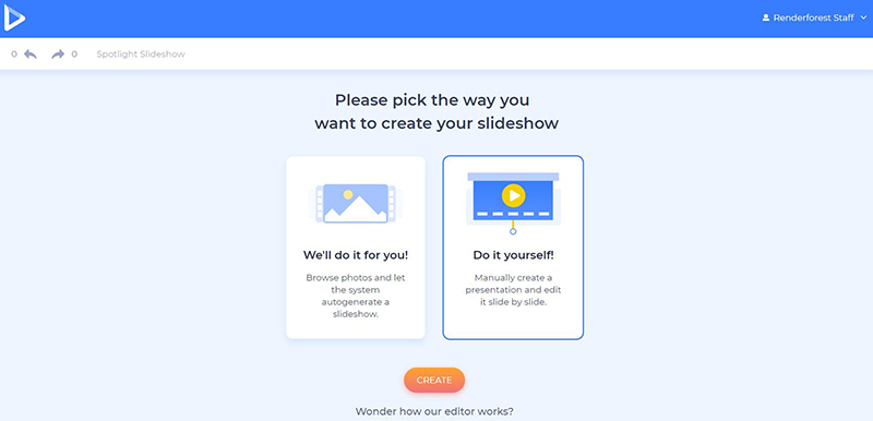 Talk show intro - create