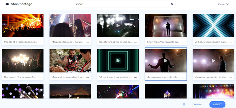 Talk show intro - stock