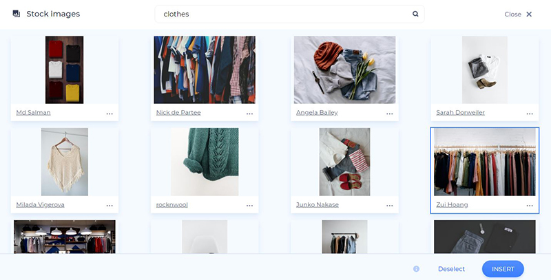 online shop promo - media stock