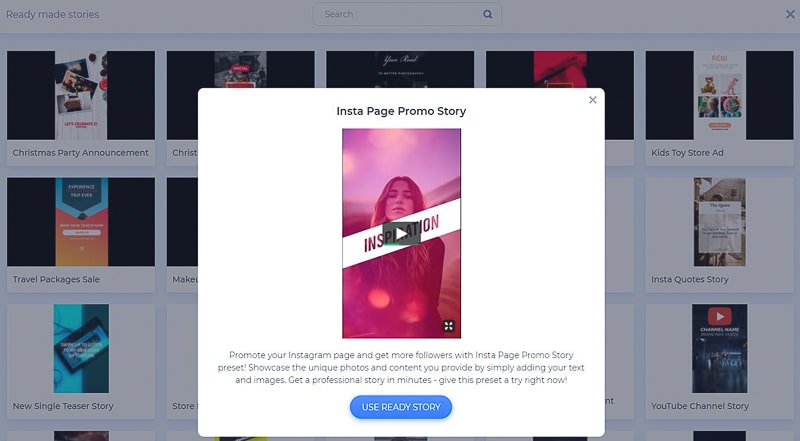 Instagram stories - preset