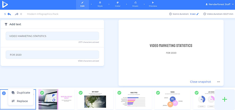 Research Summary Video - edit scenes