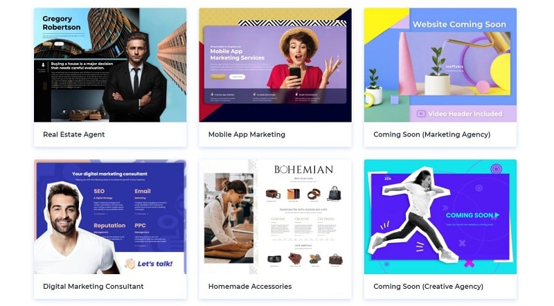 website templates Renderforest