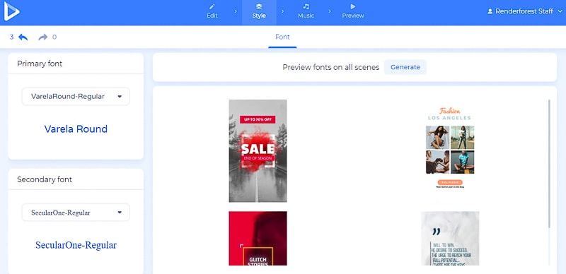 Instagram stories - font style