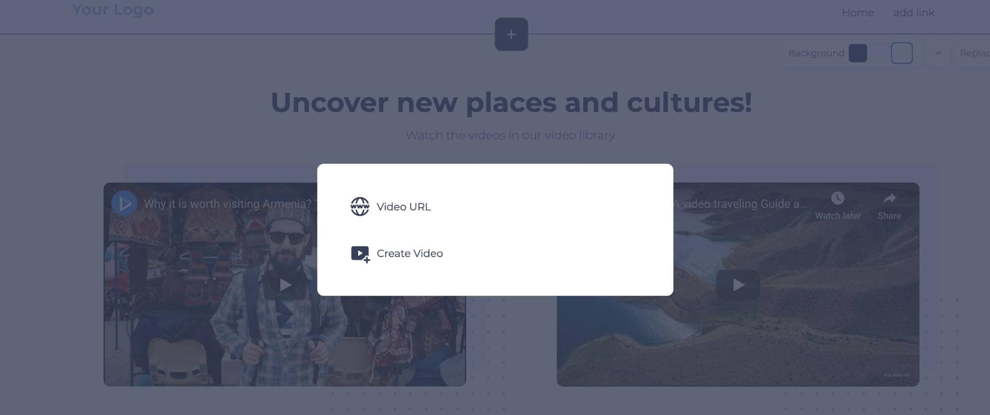 make website with renderforest video