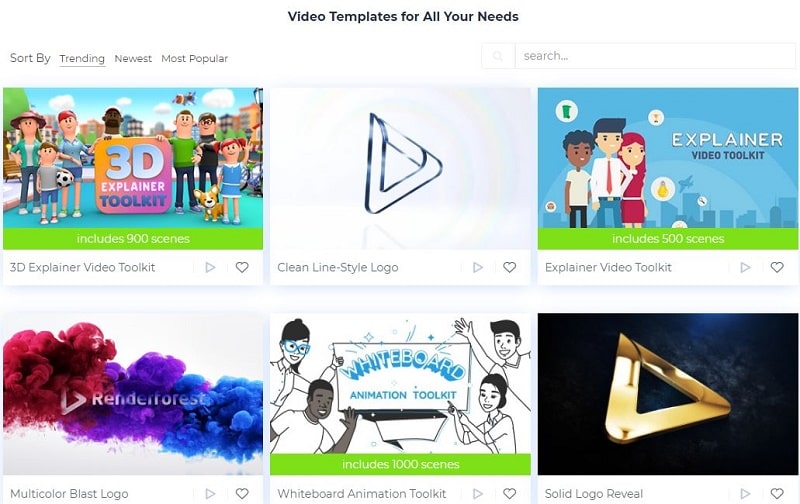 customizable video templates Renderforest
