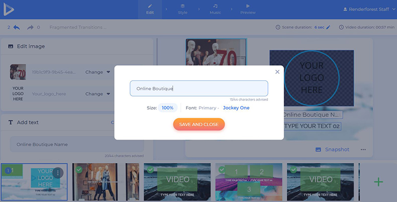 online shop promo - add text