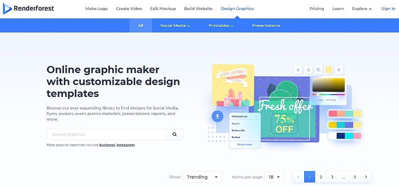 Renderforest Graphic Maker