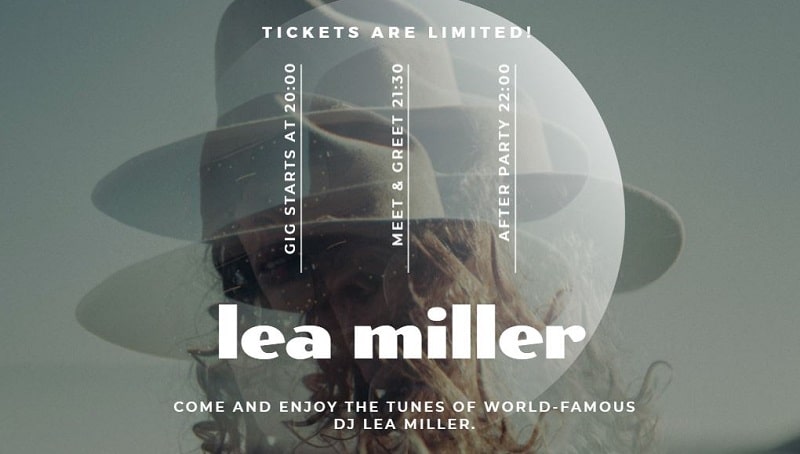 music promo graphic design Renderforest