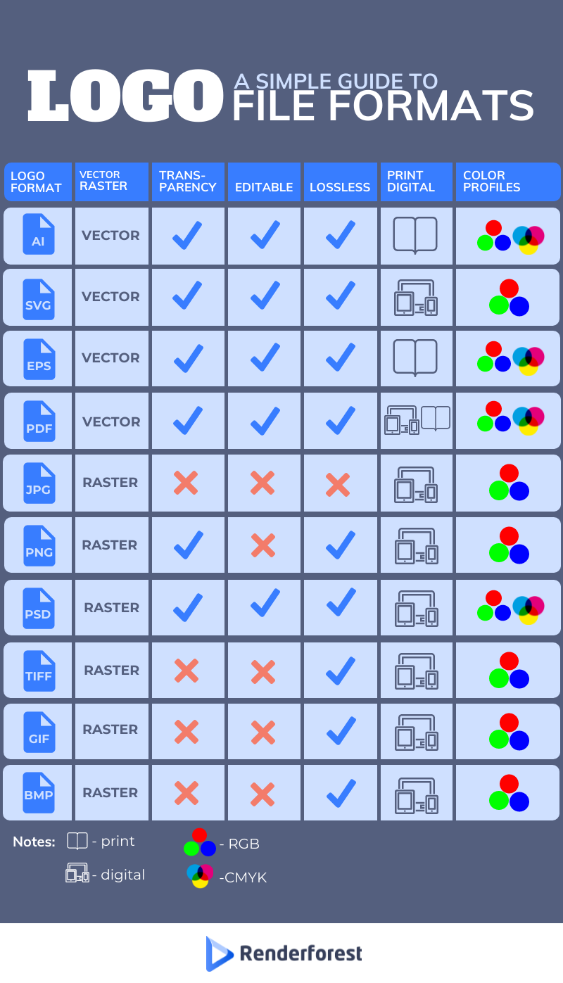 Logo File Formats Infographic 