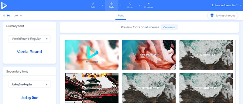online shop promo - font