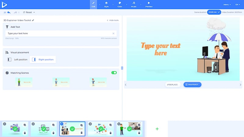 introducing Renderforest snapshot feature