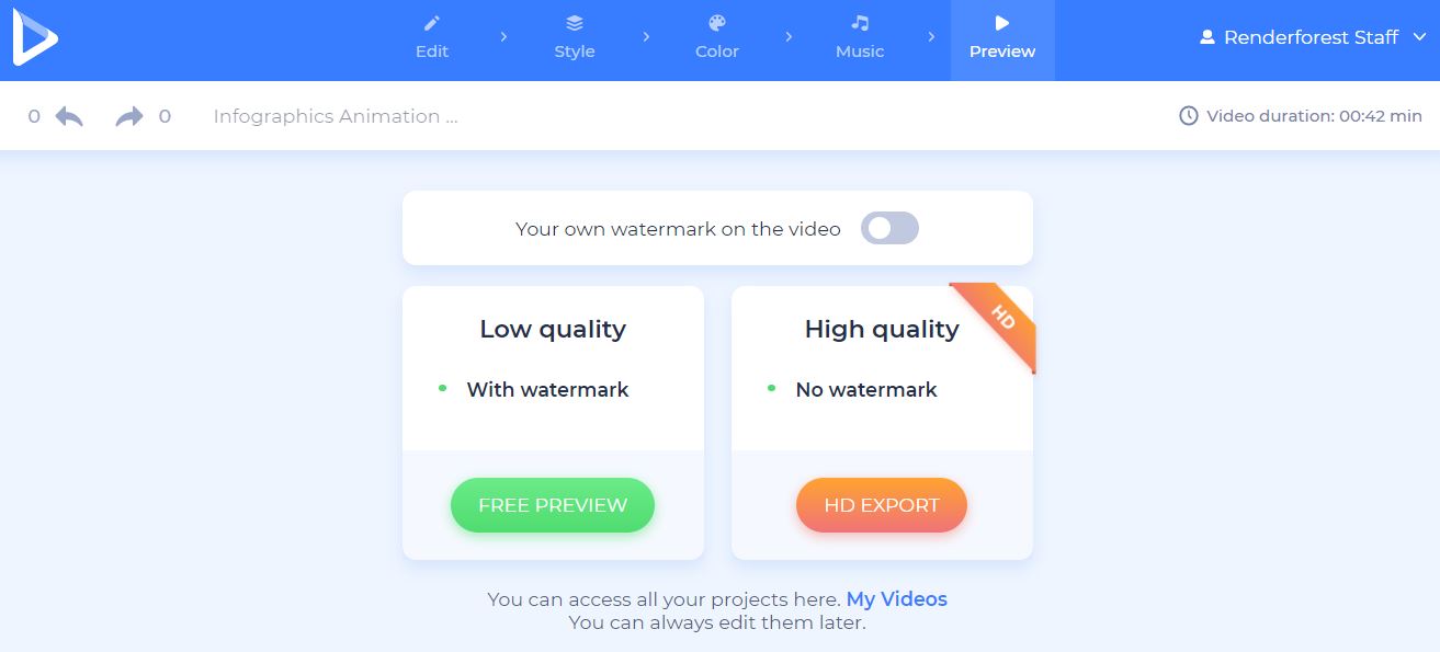 infographic videos - preview 