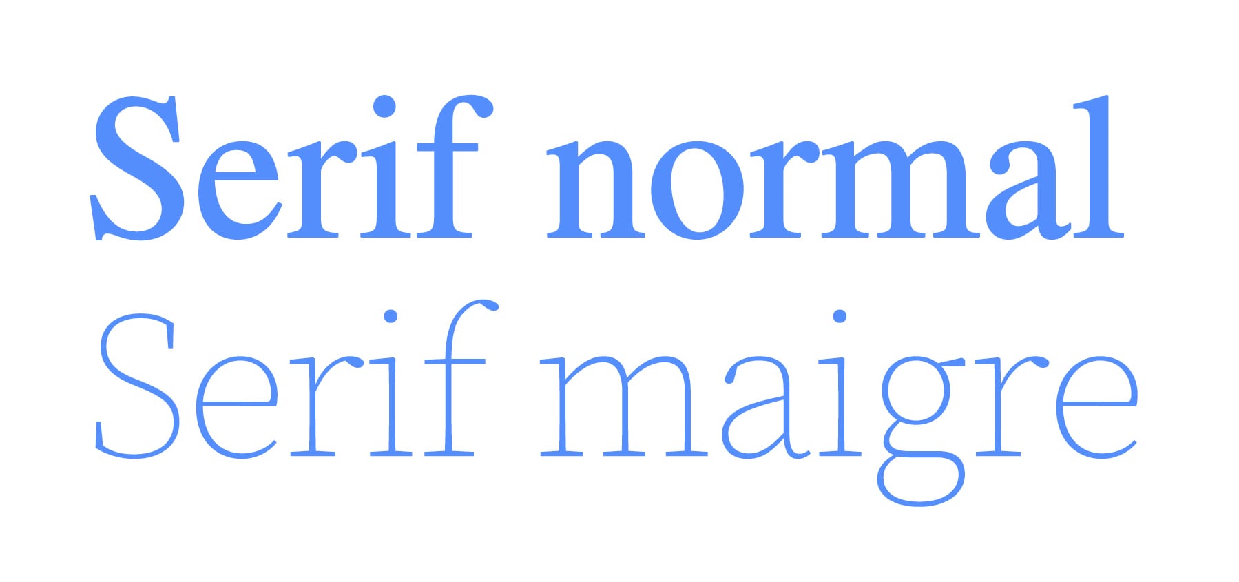 qu'est-ce que la typographie - serif